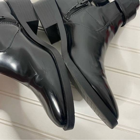 Zara Black Buckle Strap Ankle Boots 331 - Picture 8 of 8